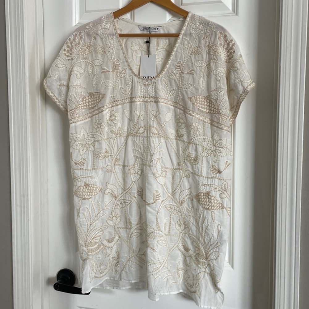 Women’s Zara swimsuit cover-up new with tags oversized